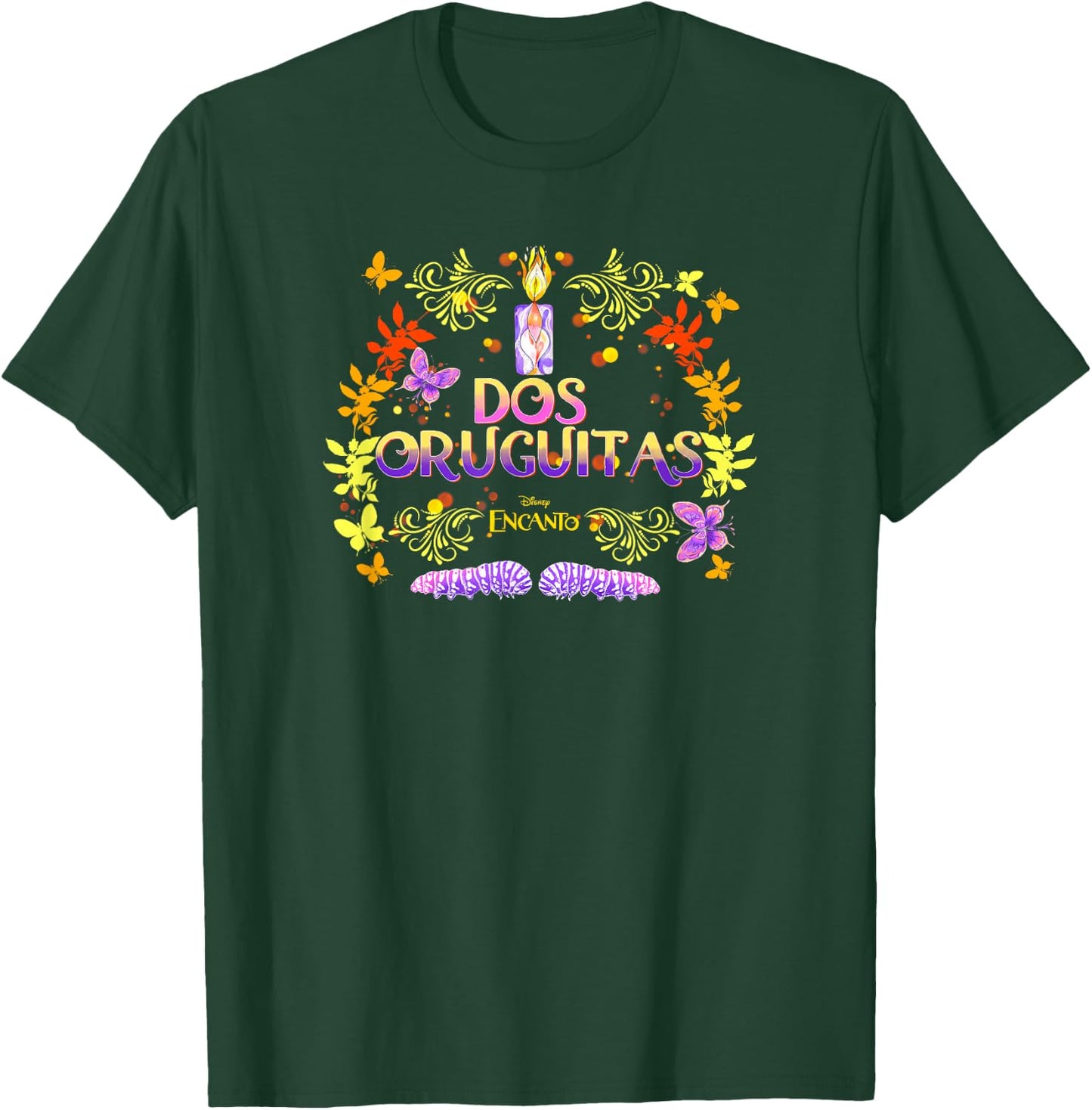 Disney Encanto Dos Oruguitas Candle Portrait T-Shirt - T-Shirt | Forest