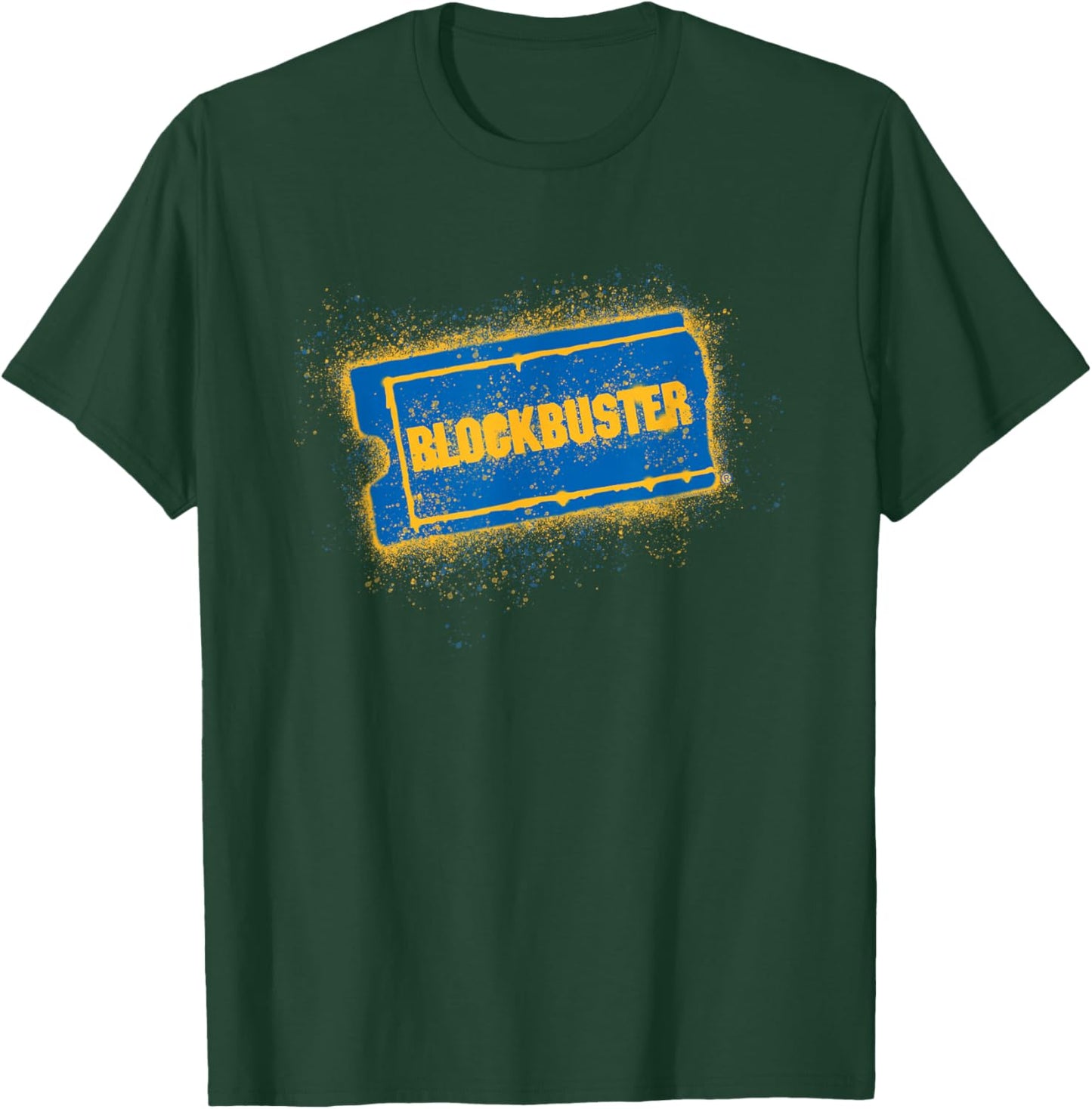 Blockbuster Splattered Logo T-Shirt - T-Shirt | Forest