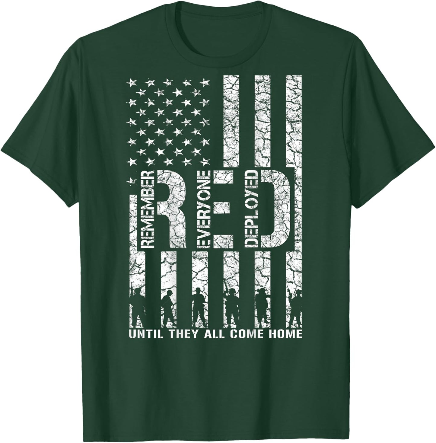 Red Friday Military Shirts - Until They All Come Home T-Shirt - T-Shirt | Forest