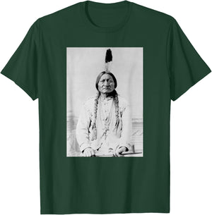 Sitting Bull Native American Chief Photo Lakota Sioux T-Shirt - T-Shirt | Forest