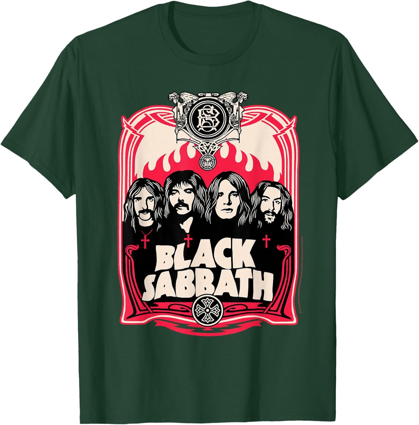 Black Sabbath Official Red Flames T-Shirt - T-Shirt | Forest