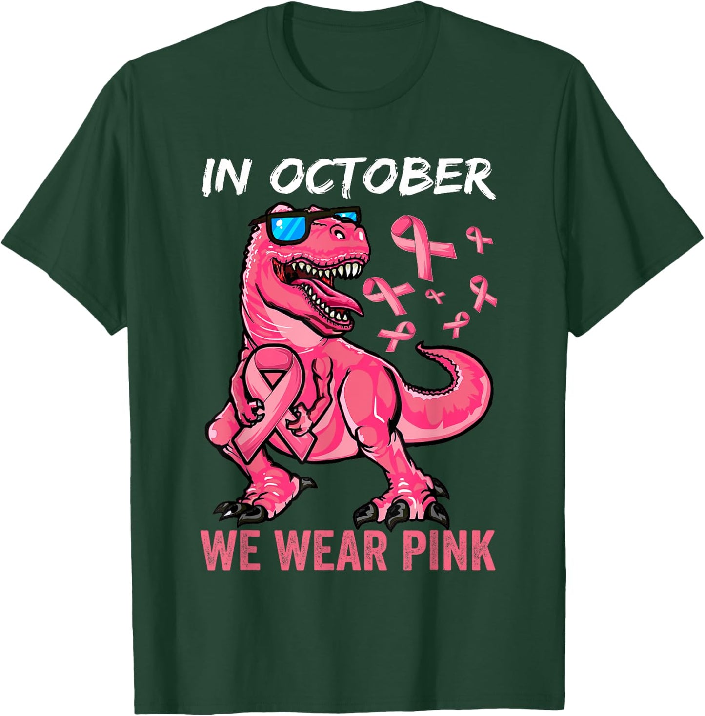Breast Cancer Shirt for Boys, Breast Cancer Shirts for Kids T-Shirt - T-Shirt | Forest