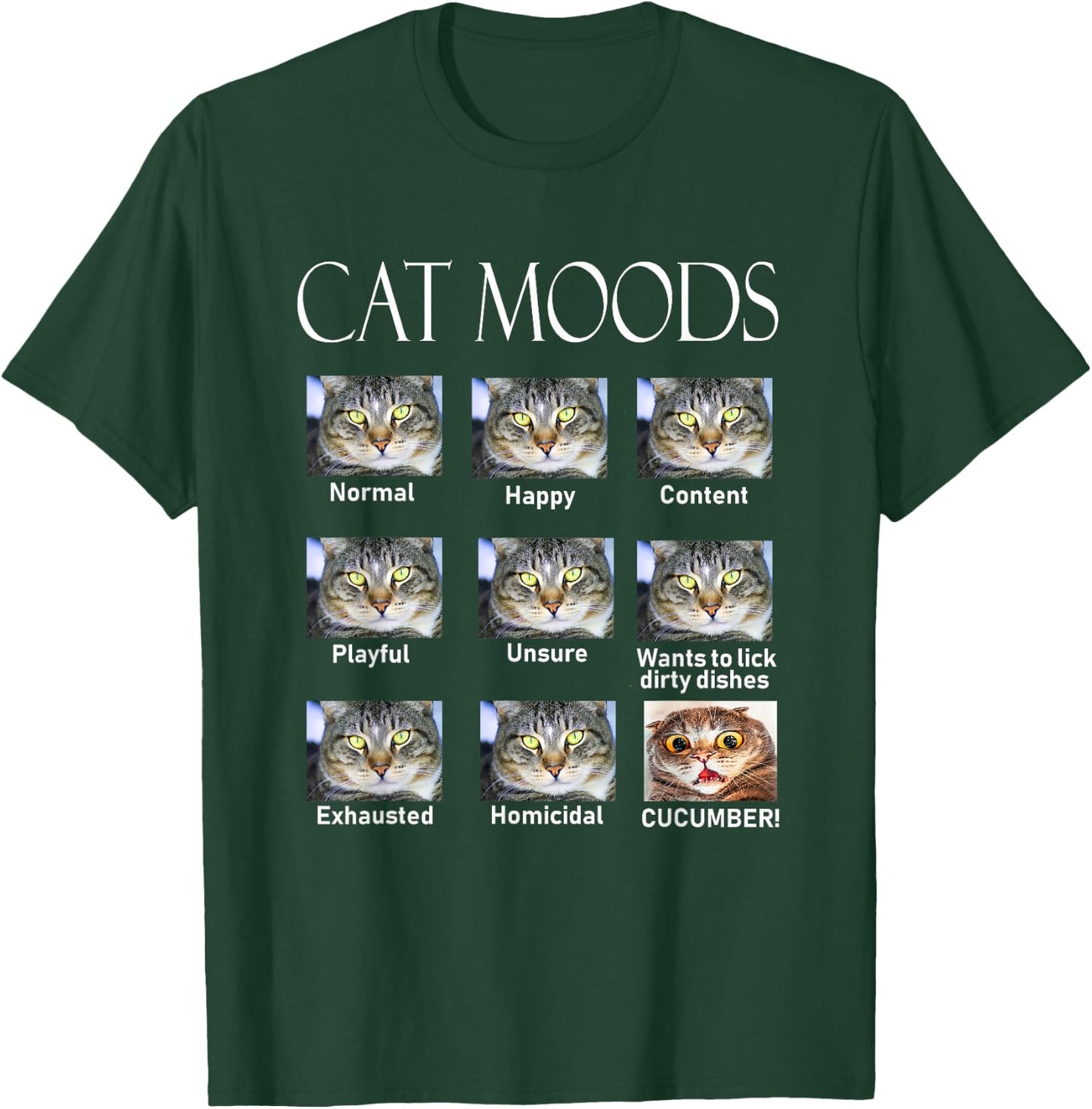 Cat Moods T-Shirt - T-Shirt | Forest
