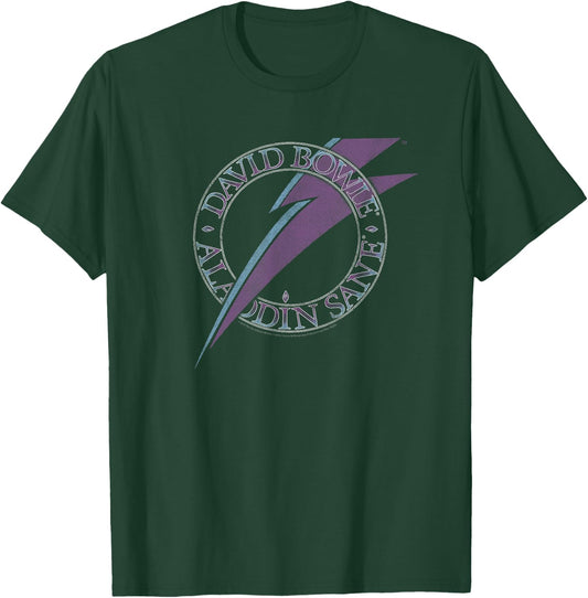 David Bowie - Aladdin Sane Lightning Logo T-Shirt - T-Shirt | Forest