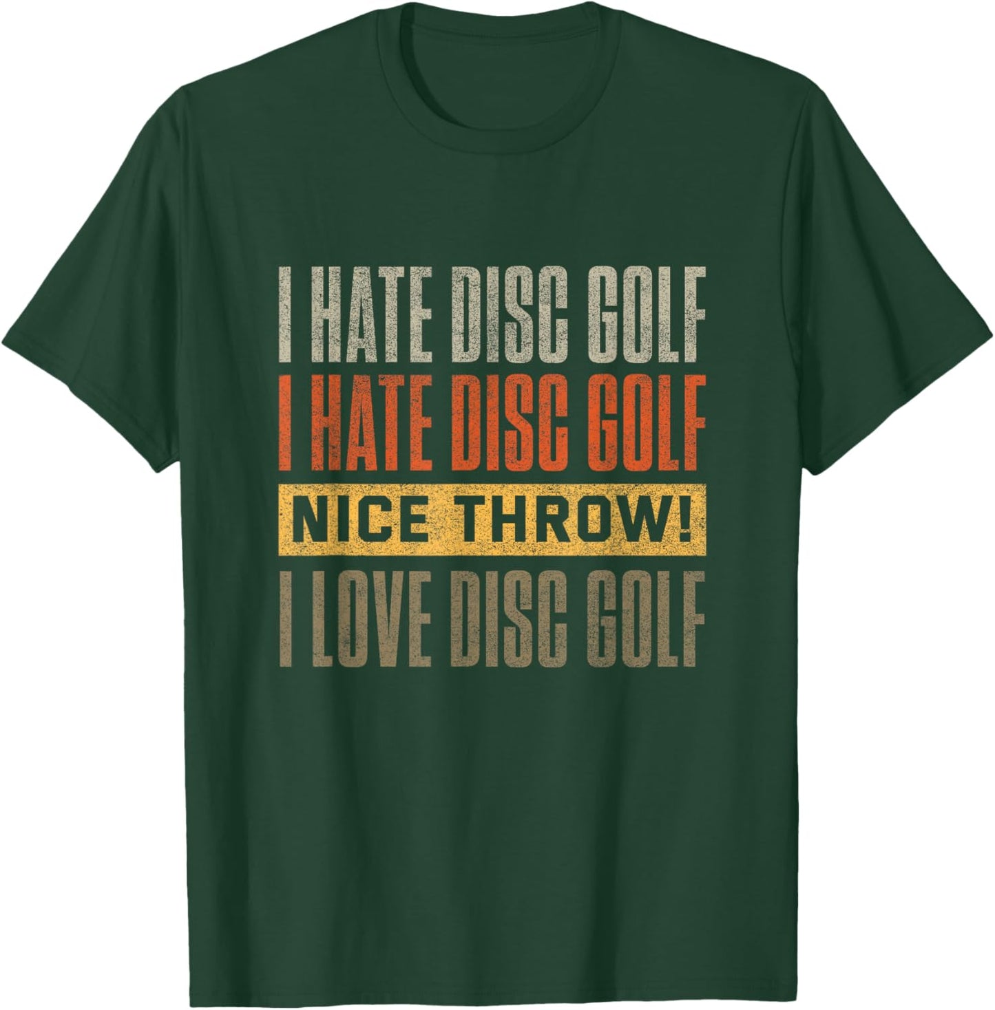 Funny Disc Golf Shirt Men Women Vintage Disc Golfing T-Shirt - T-Shirt | Forest