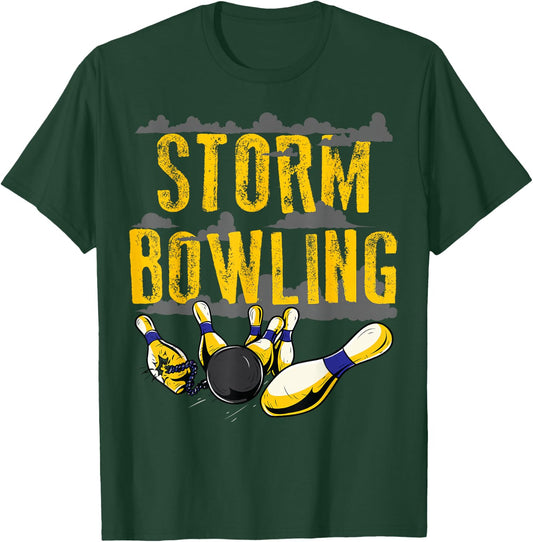 Storm Bowling Funny Matching Bowling Team Shirts T-Shirt - T-Shirt | Forest