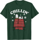 Peanuts Snoopy Chillin' Christmas snow flakes T-Shirt - T-Shirt | Forest