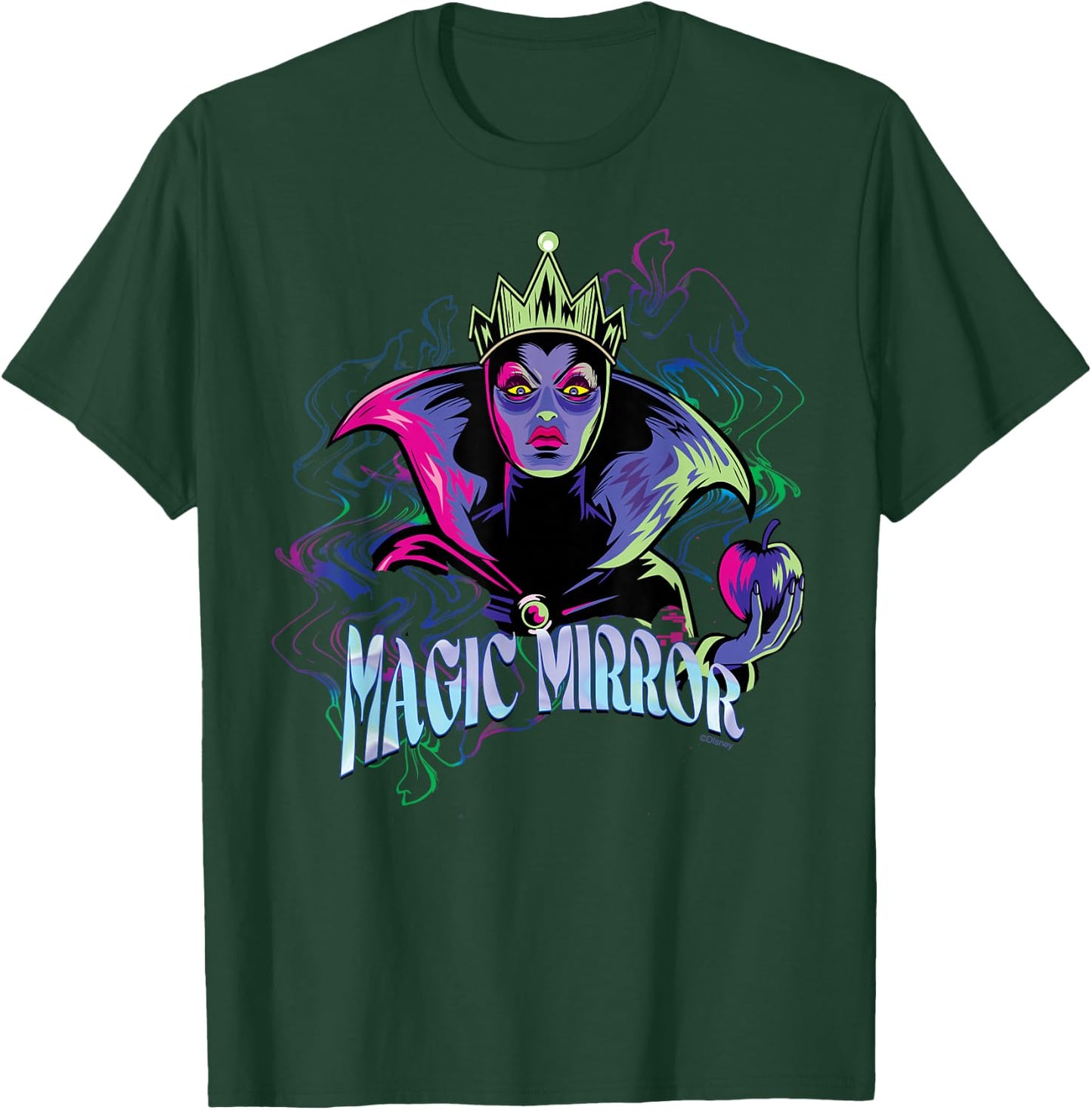 Disney Villains Evil Queen Magic Mirror Illustrated T-Shirt - T-Shirt | Forest
