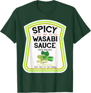Wasabi Sauce Bottle Label Halloween 2021 Couples Costume T-Shirt - T-Shirt | Forest