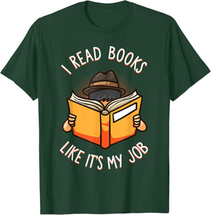 Reading Book Lover Funny Librarian Bibliophile Teacher T-Shirt - T-Shirt | Forest