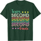 Team 2nd Second Grade Teacher Back To School Vintage Men Women Girls Kids T-Shirt - T-Shirt | Forest