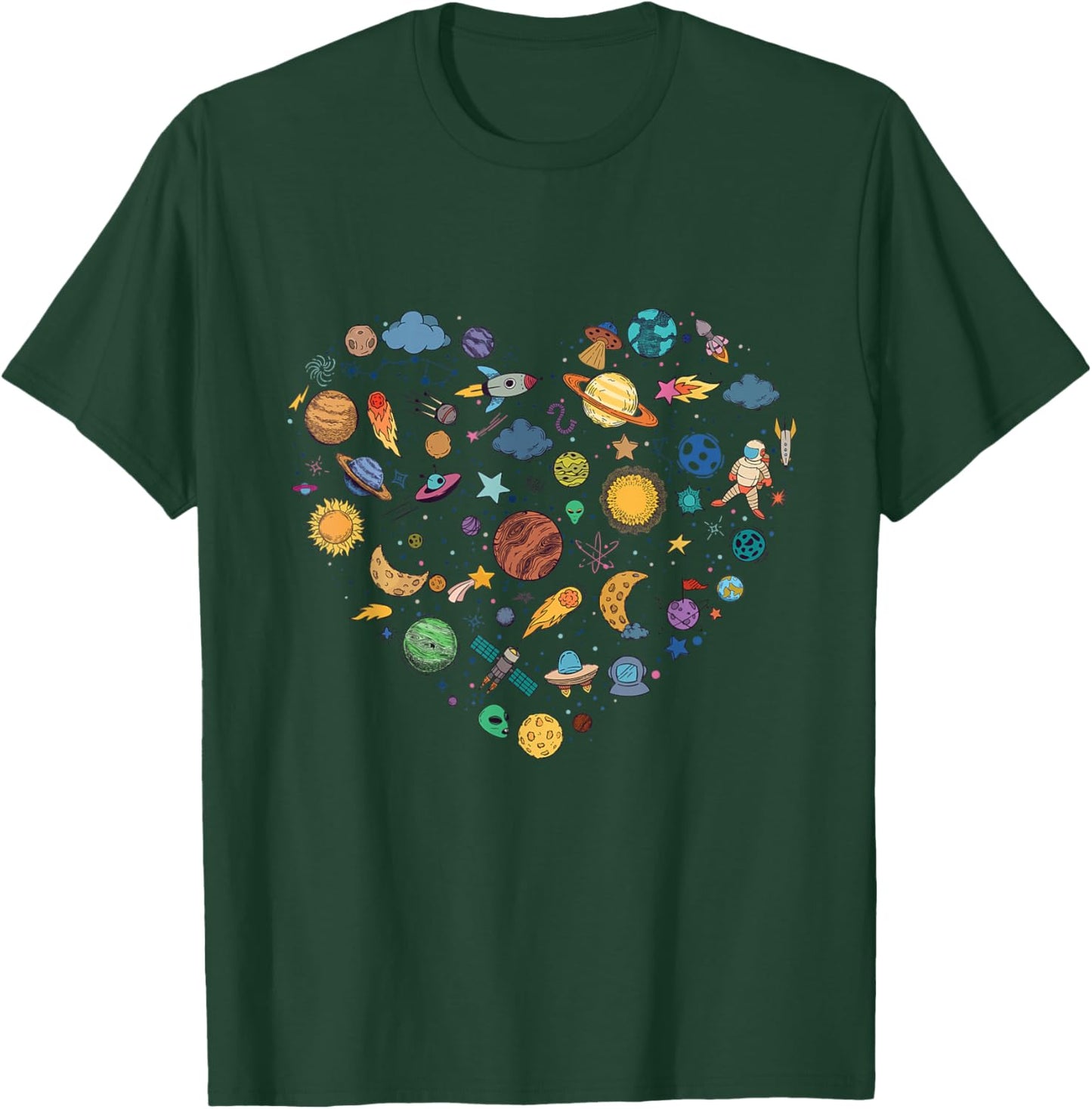 Our Solar System planet, Science Education Space kids boys T-Shirt - T-Shirt | Forest