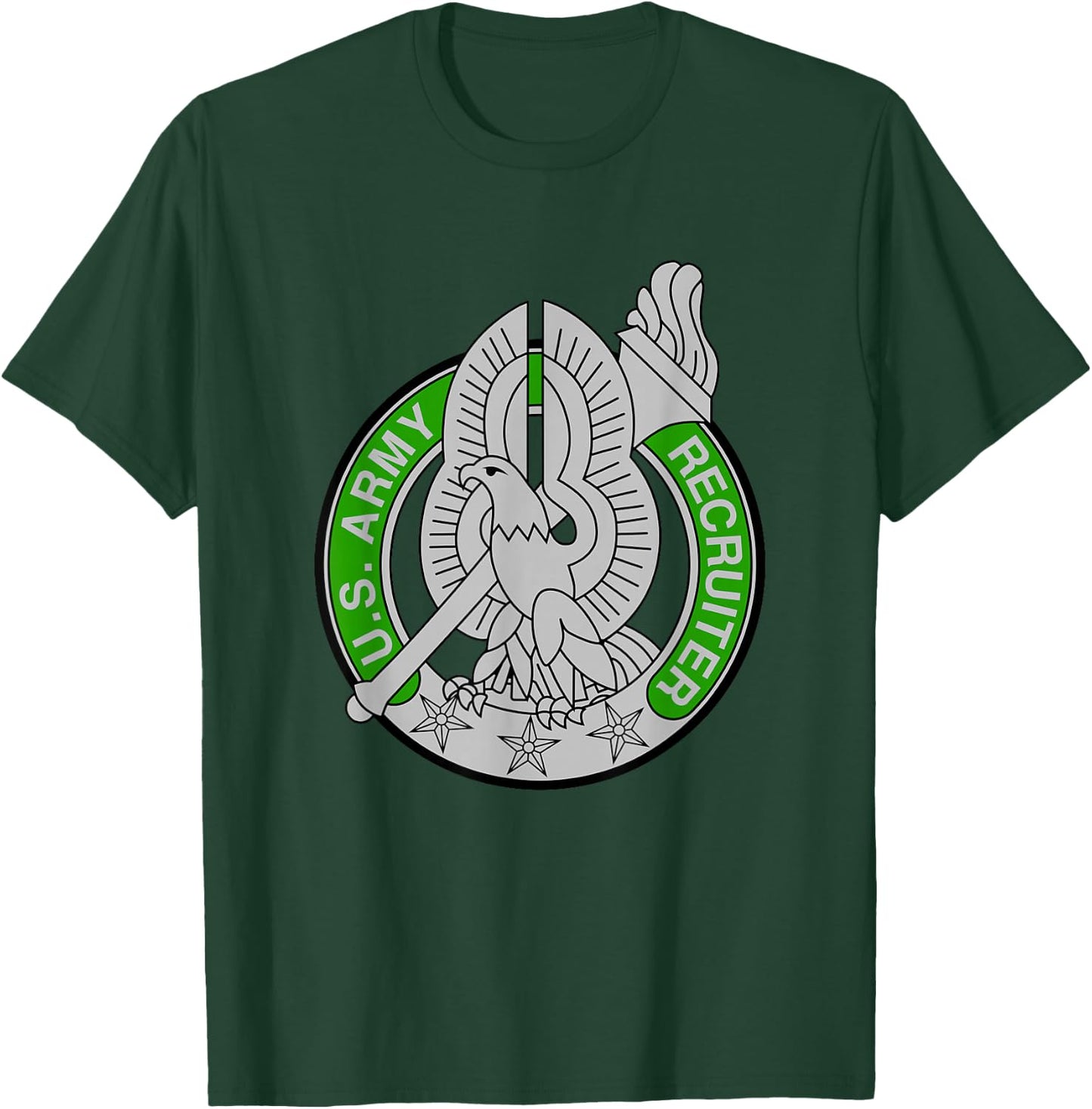 Basic Recruiter Identification Badge - US Army for 79R MOS T-Shirt - T-Shirt | Forest