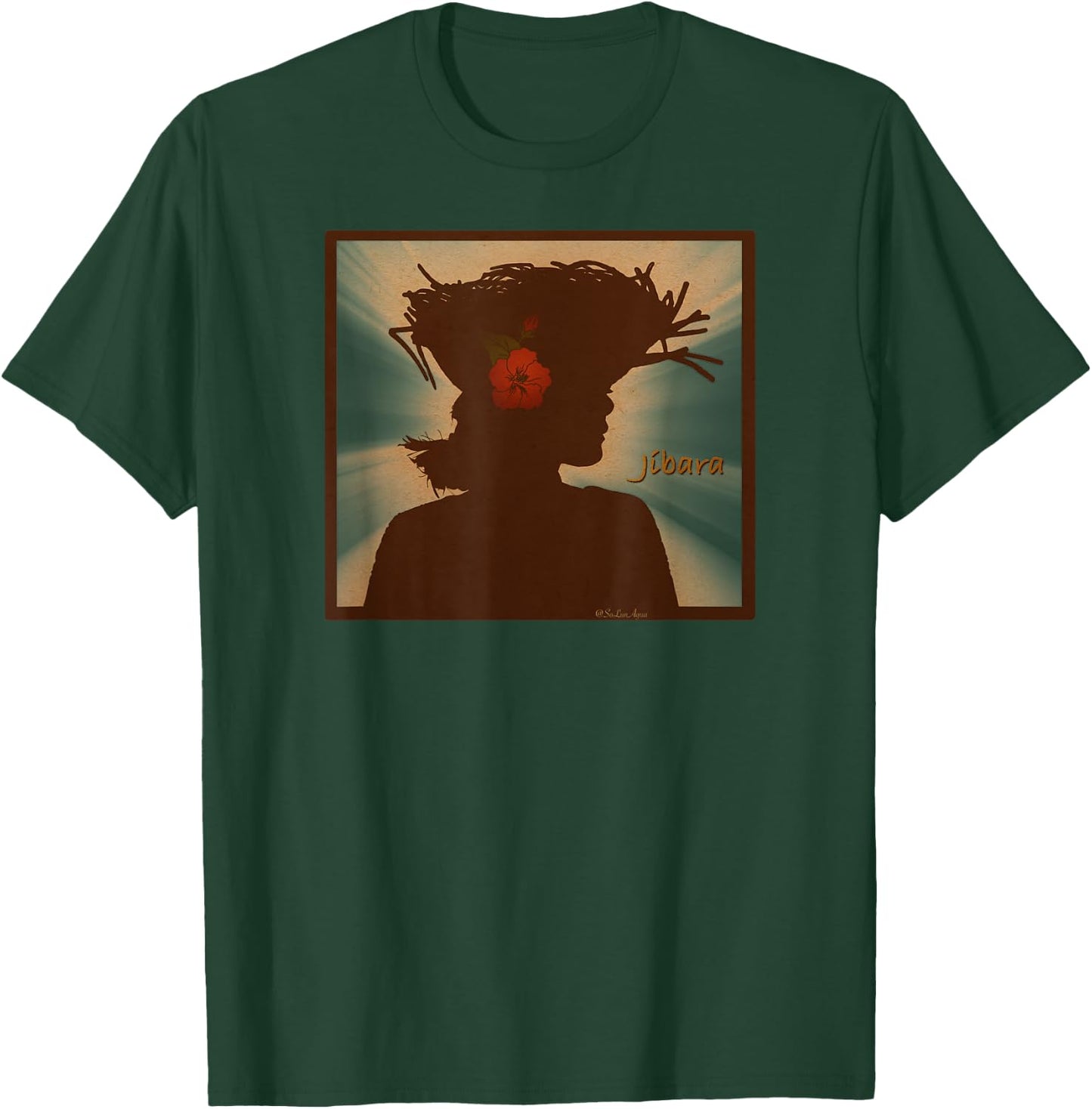 Jibara Puerto Rico Boricua Proud T-Shirt - T-Shirt | Forest