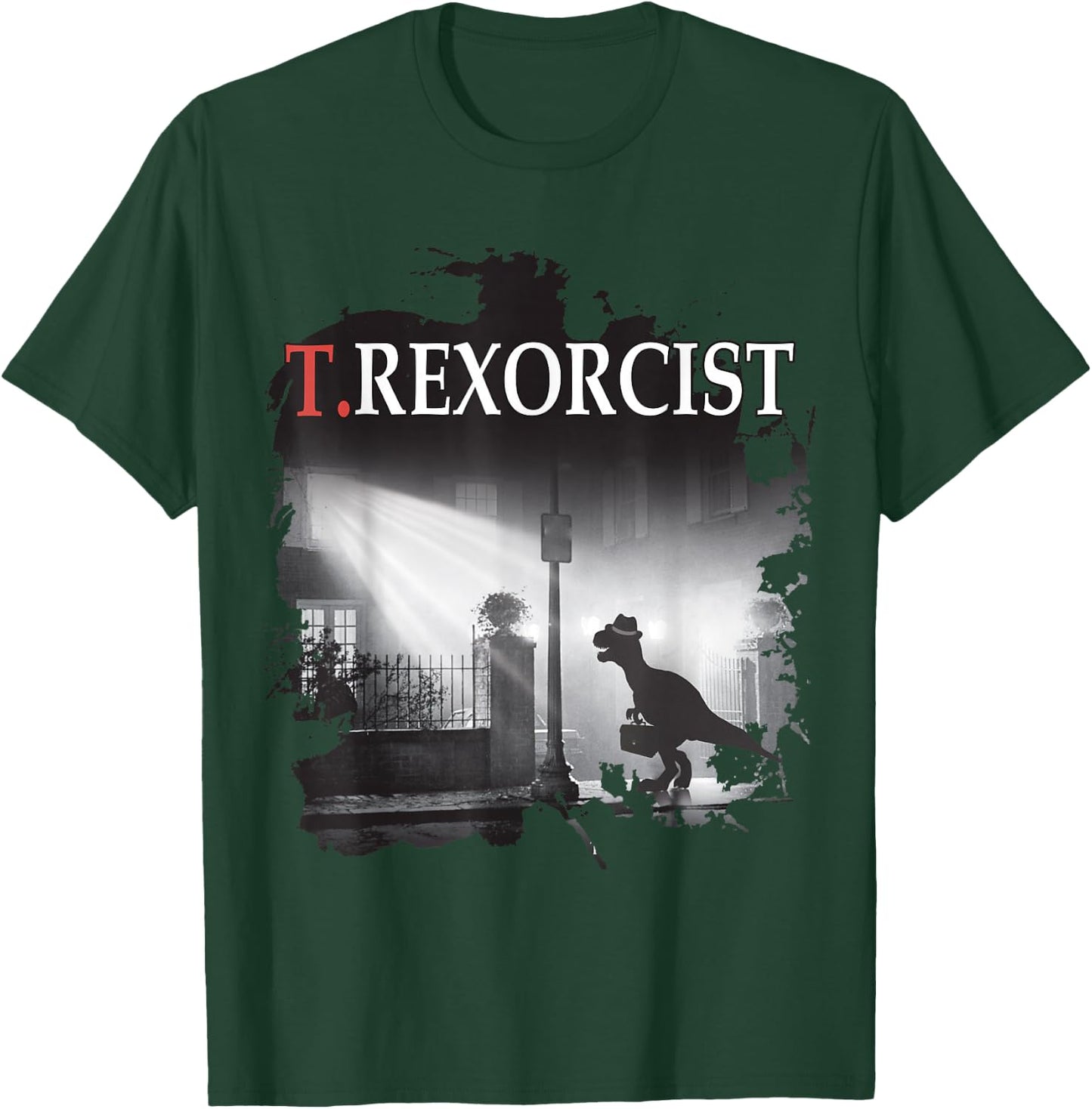 Tyrannosaurus Rex Shirt - T.rexorcist Dinosaur Parody T-Shirt - T-Shirt | Forest