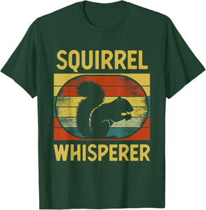 Cool Squirrel Whisperer Art Men Women Rodent Squirrel Lover T-Shirt - T-Shirt | Forest