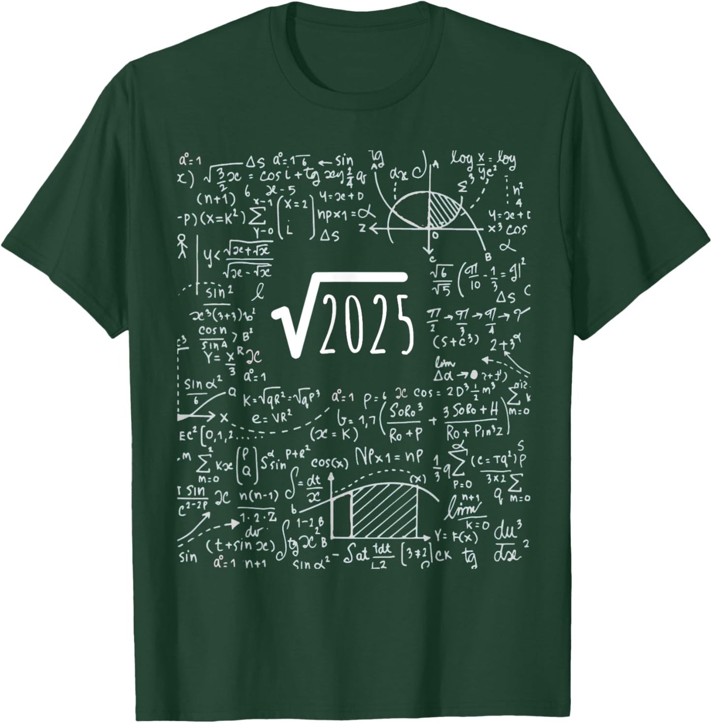 Square Root of 2025 Birthday Gift 45 Years Math T-Shirt - T-Shirt | Forest