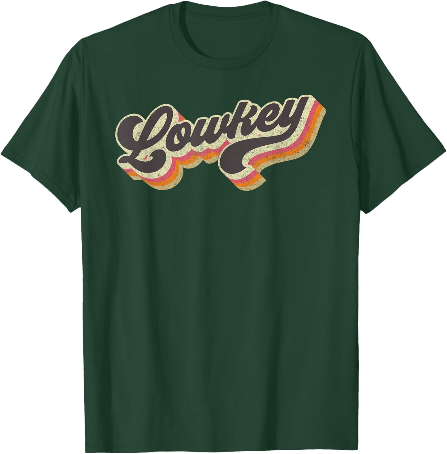 Lowkey - Internet Viral Meme Dank Slang Vintage Style Retro T-Shirt - T-Shirt | Forest