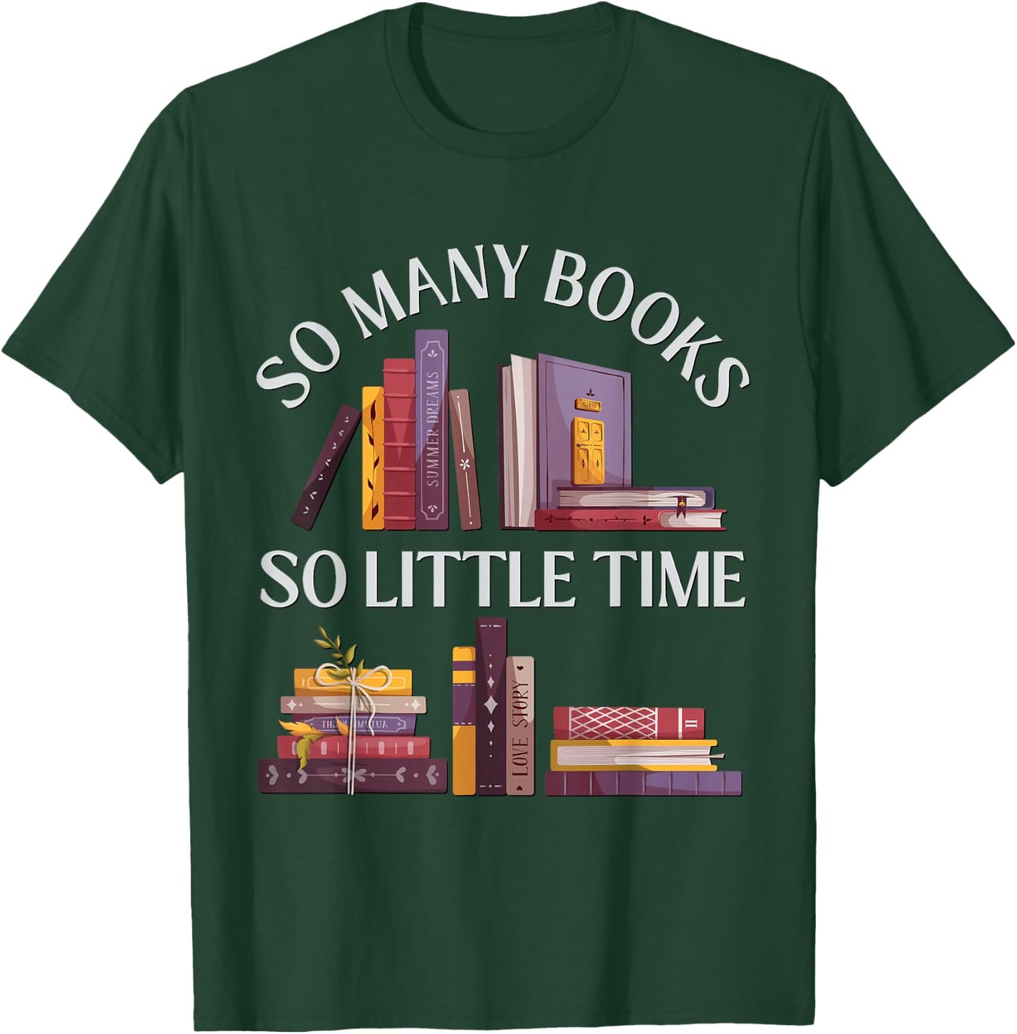Love reading Just one more chapter I Love all the Books T-Shirt - T-Shirt | Forest