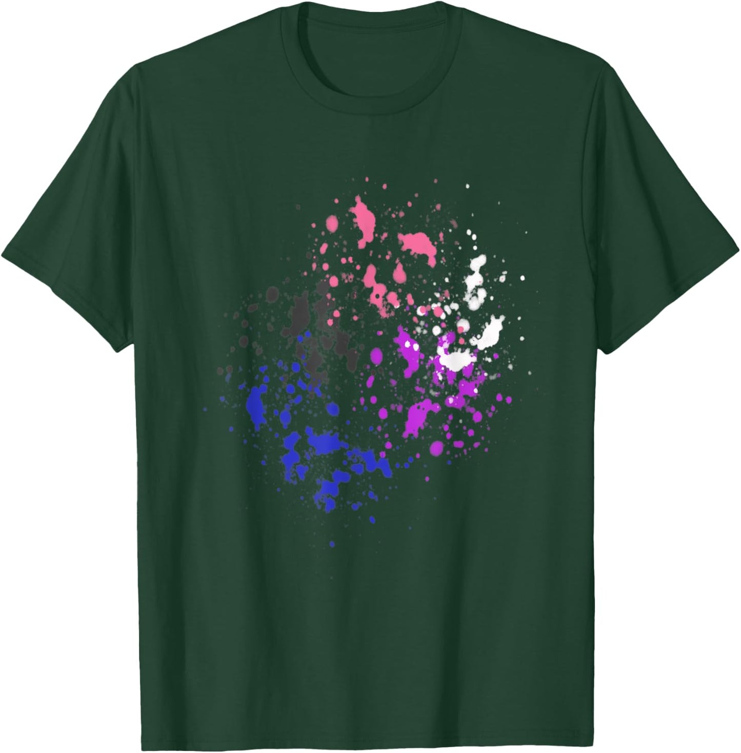 Subtle Genderfluid Pride, Pride Flag T-Shirt - T-Shirt | Forest