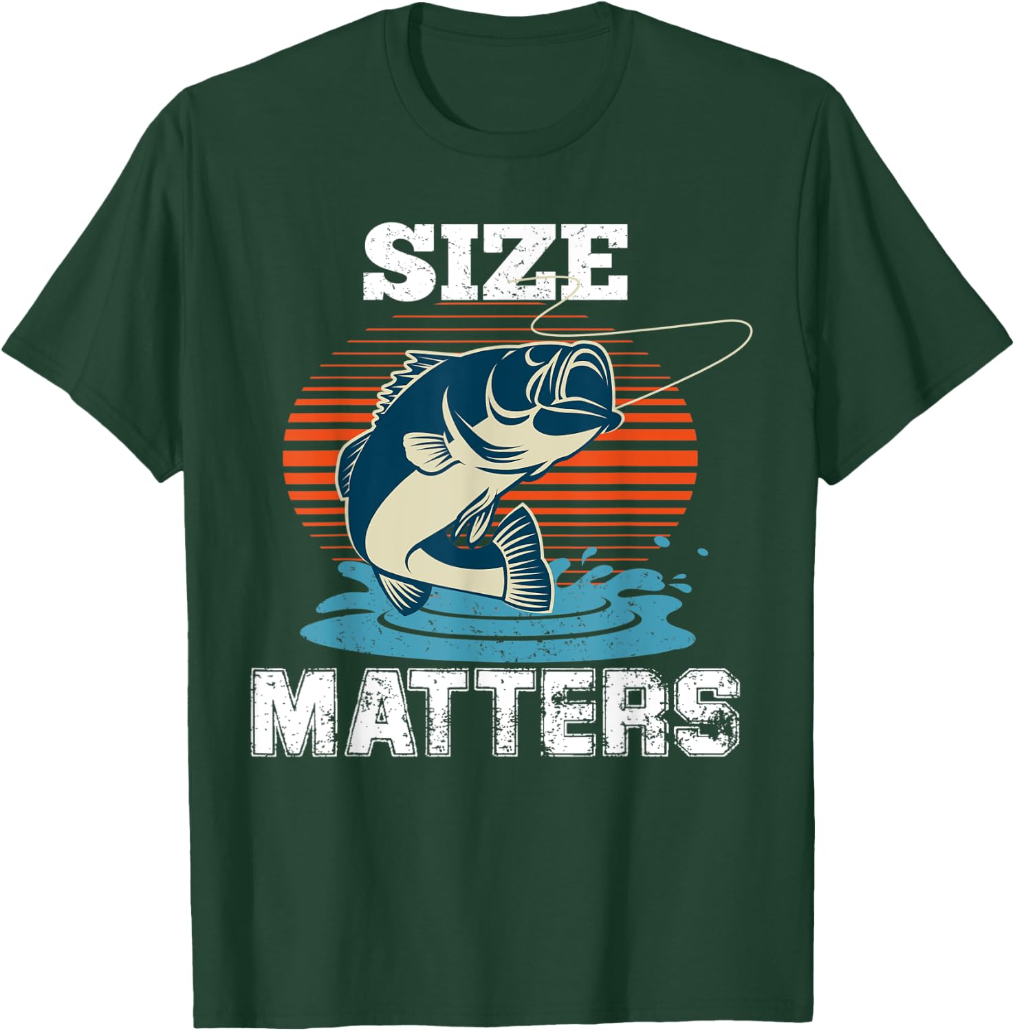 Size Matters Fishing T-Shirt - T-Shirt | Forest