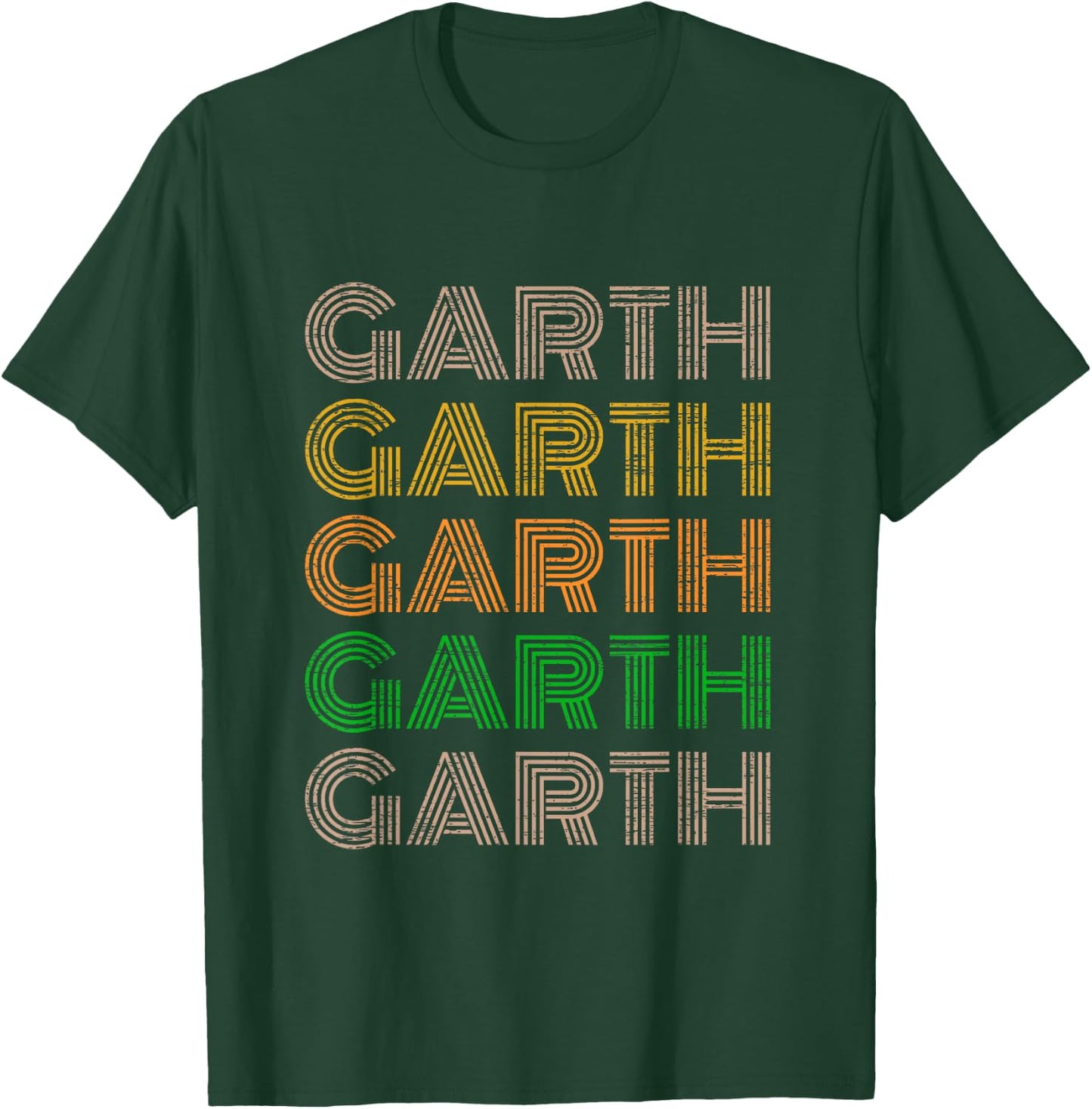 Love Heart Garth Grunge/Vintage Style Black Garth T-Shirt - T-Shirt | Forest