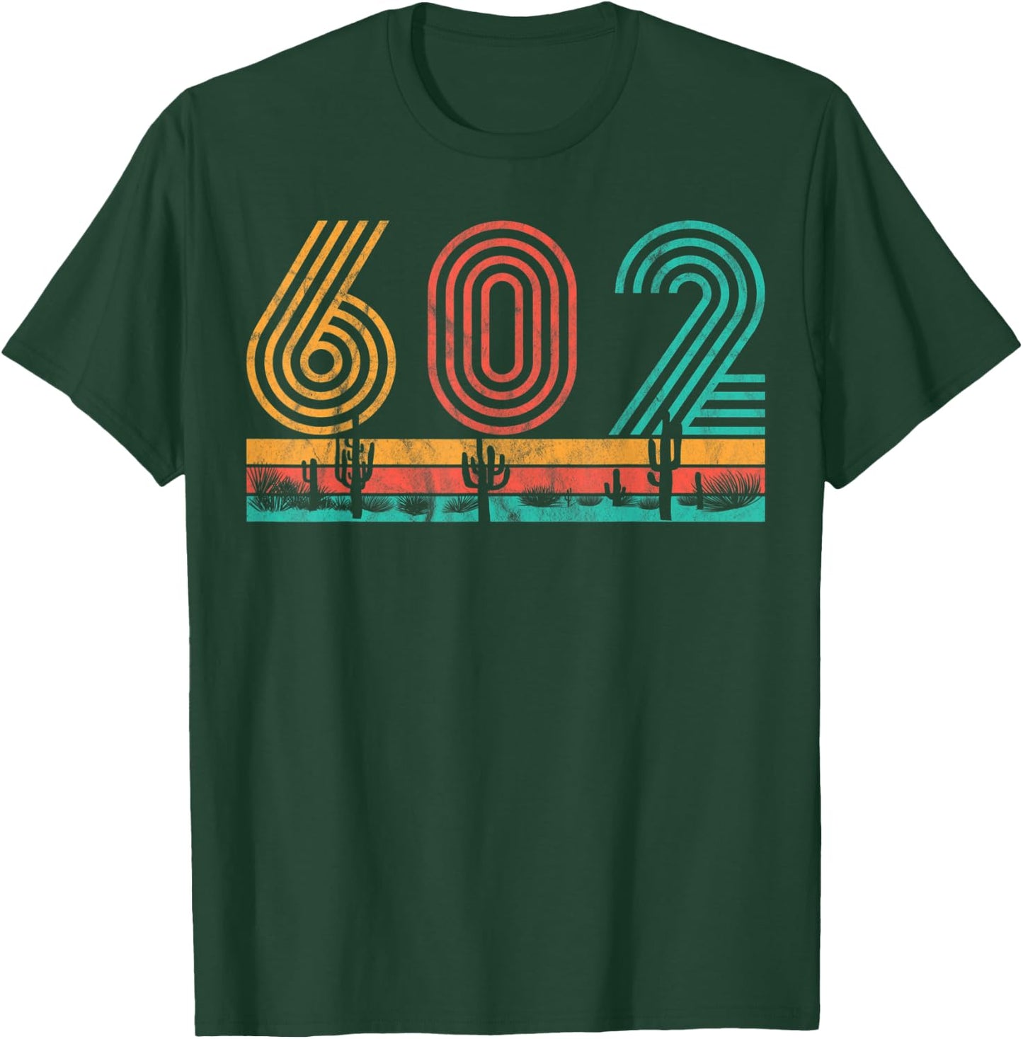 Vintage Valley Phoenix AZ Arizona Vacation PHX Retro 602 T-Shirt - T-Shirt | Forest