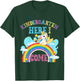 Kids Rainbow Unicorn Lover Kindergarten Here I Come School T-Shirt - T-Shirt | Forest