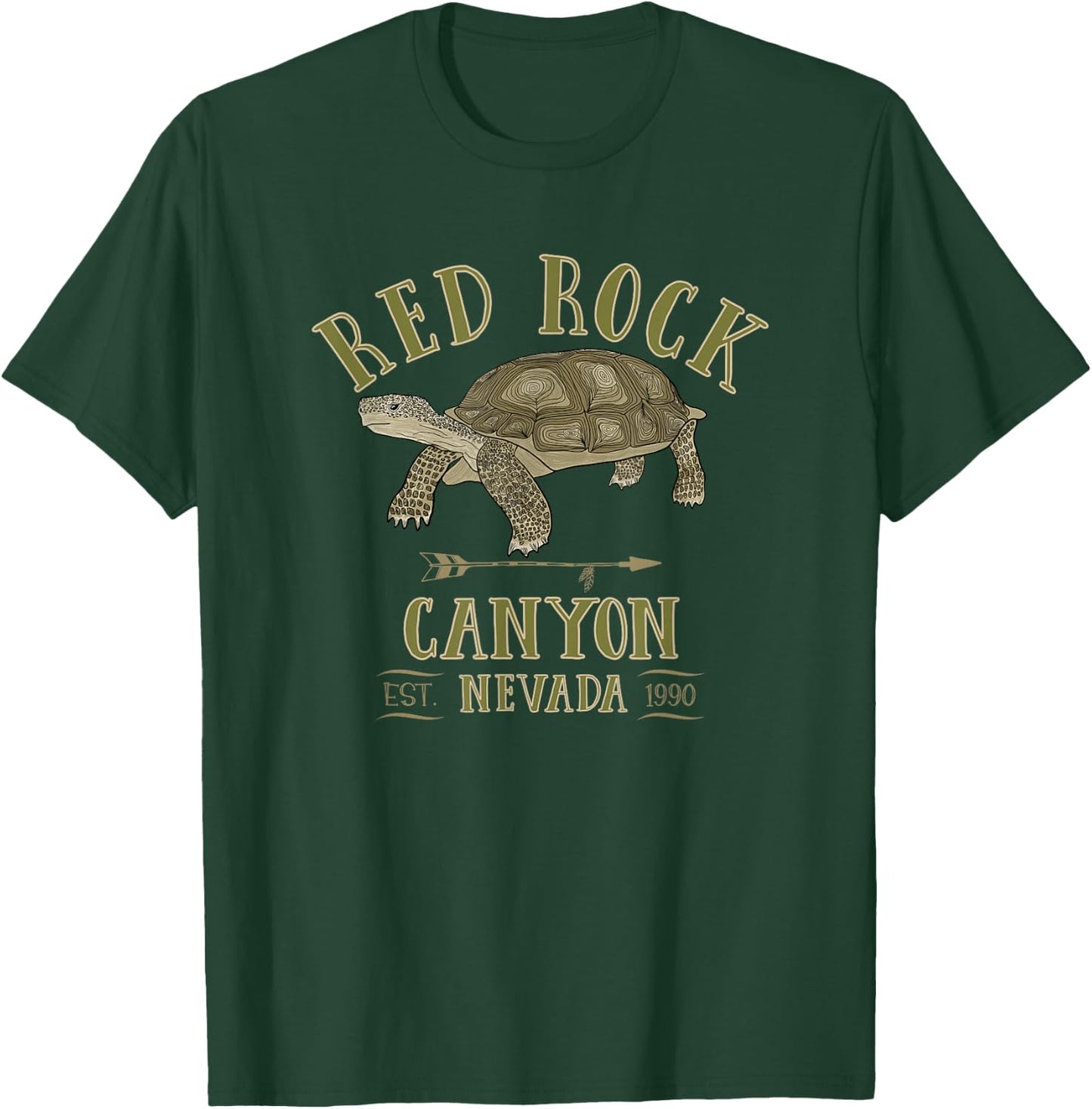 RED ROCK CANYON NEVADA Desert Tortoise turtle souvenir T-Shirt - T-Shirt | Forest