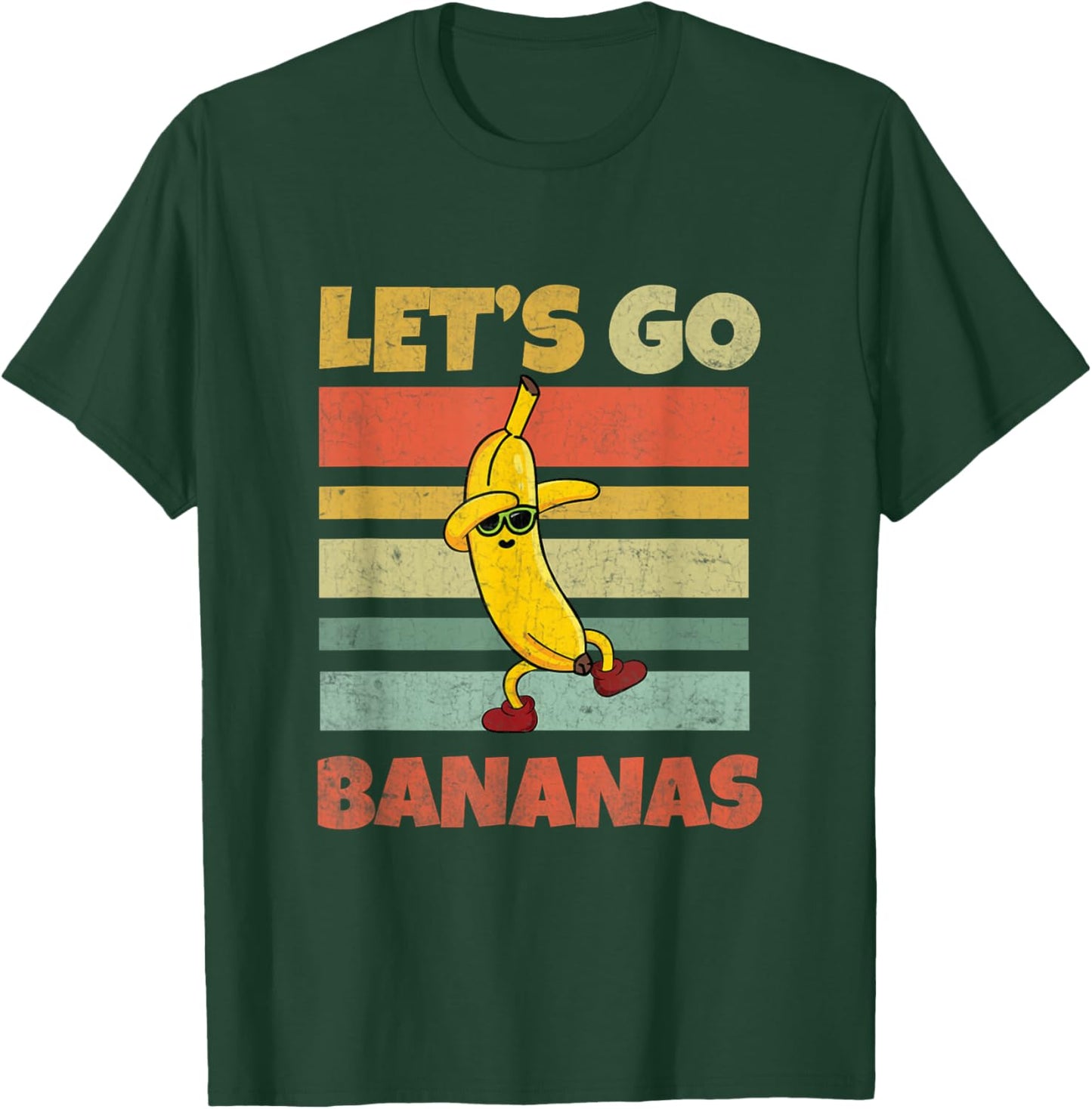 Let's Go Banana Bananas Kids Funny Small T-Shirt - T-Shirt | Forest
