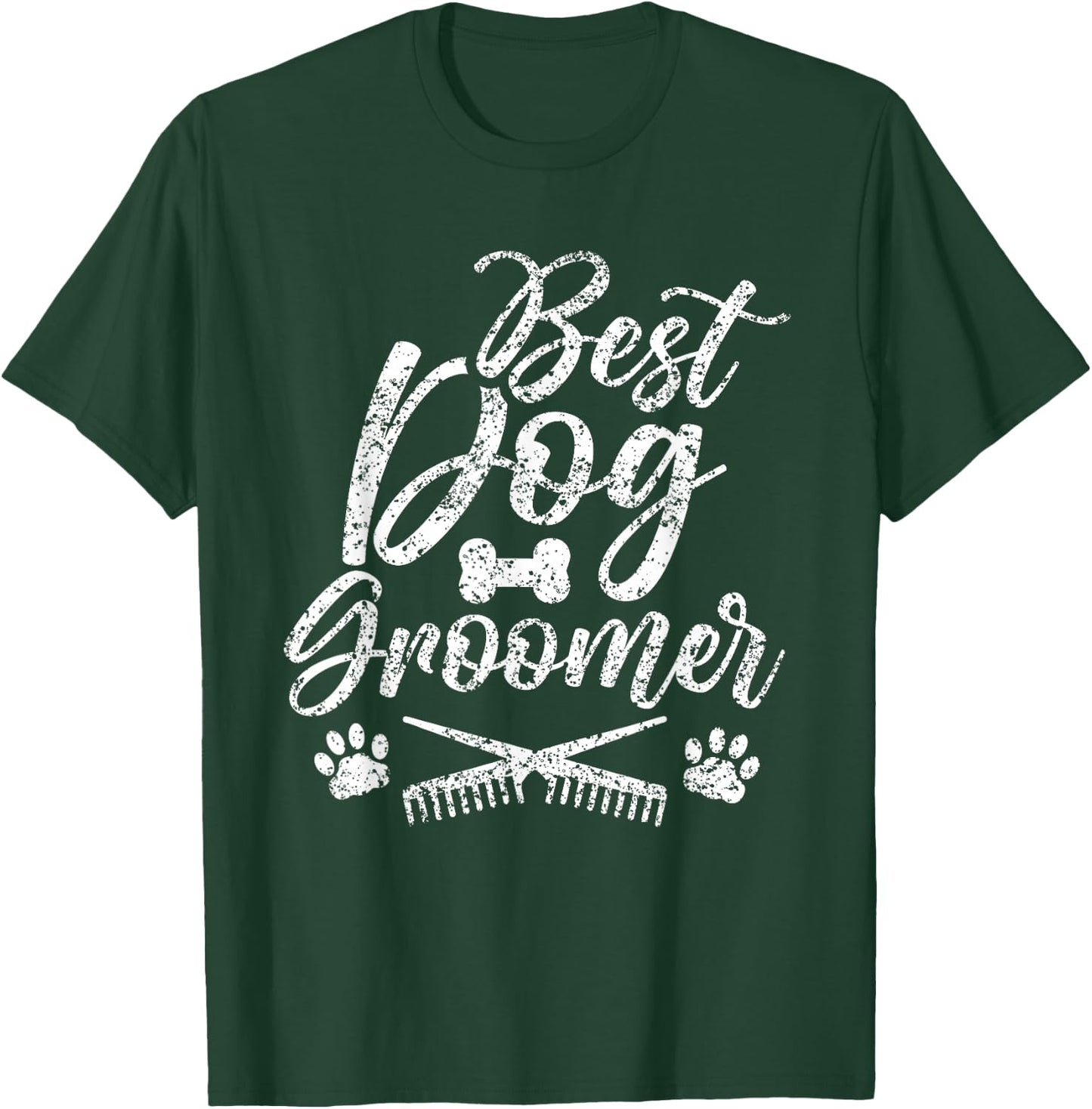 Best Dog Groomer Animal Grooming Salon T-Shirt - T-Shirt | Forest