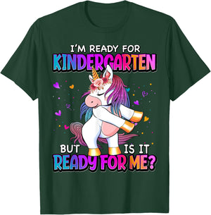 I'm Ready For Kindergarten Back To School Kindergarten Girls T-Shirt - T-Shirt | Forest