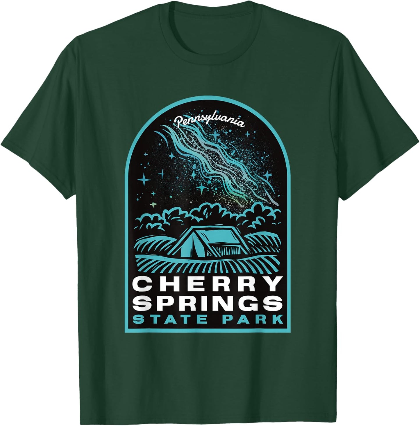 Cherry Springs State Park Pennsylvania Stars T-Shirt - T-Shirt | Forest