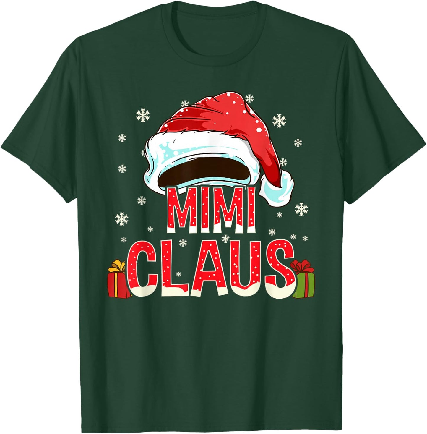 Mimi Claus Shirt Group Gifts Matching Family Christmas T-Shirt - T-Shirt | Forest