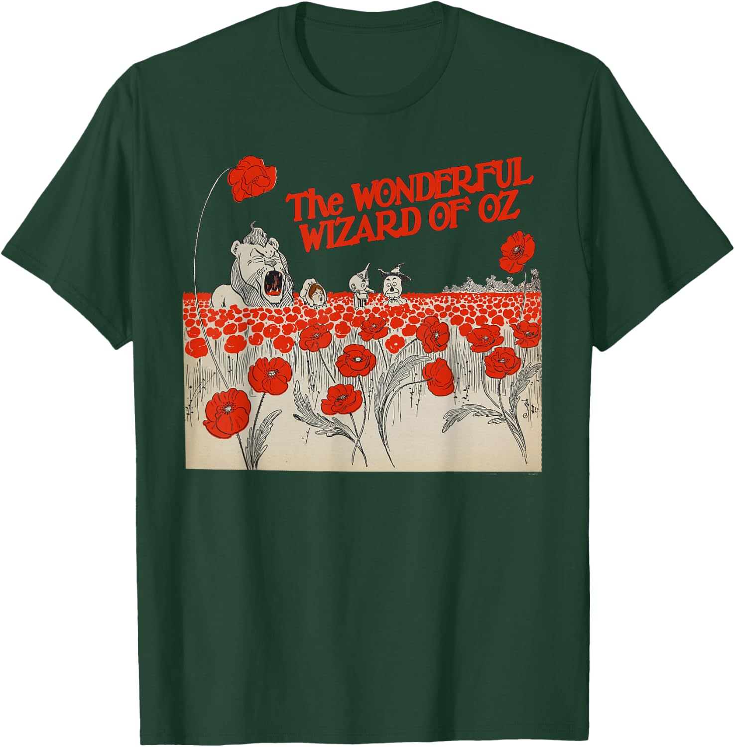 Vintage Wizard of OZ Tin Man Lion Scarecrow Dorothy T-Shirt - T-Shirt | Forest