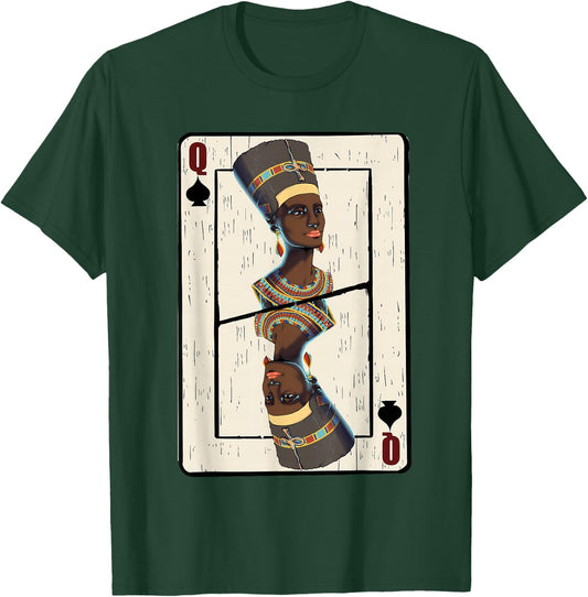 Queen Spades African American Card Halloween T-Shirt - T-Shirt | Forest