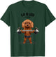Tan Poodle Dog Weightlifting in Fitness Gym T-Shirt - T-Shirt | Forest