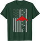 B-2 Stealth Bomber Military Airplane American Flag Runway B2 T-Shirt - T-Shirt | Forest