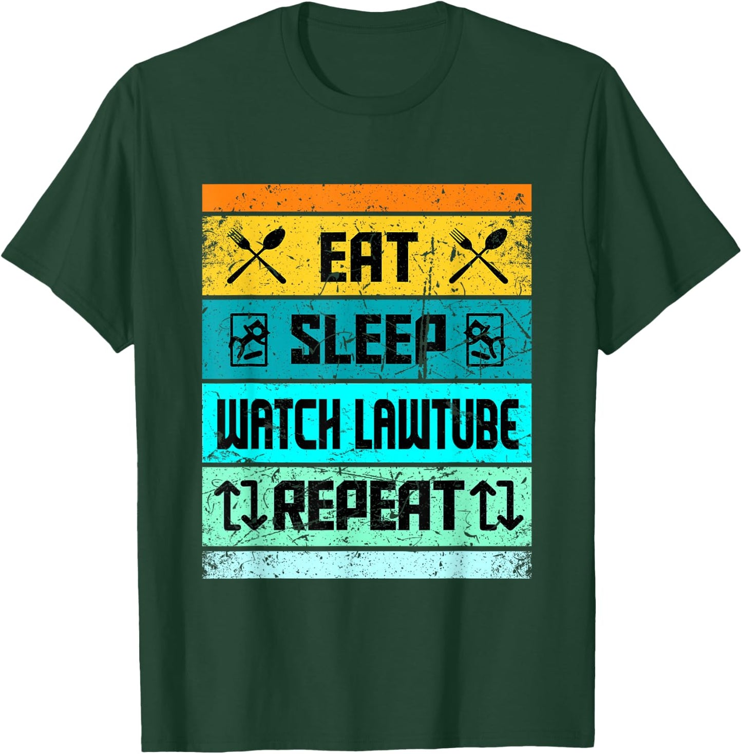 Retro Vintage Law Tube Crime Law School And Lawyer T-Shirt - T-Shirt | Forest