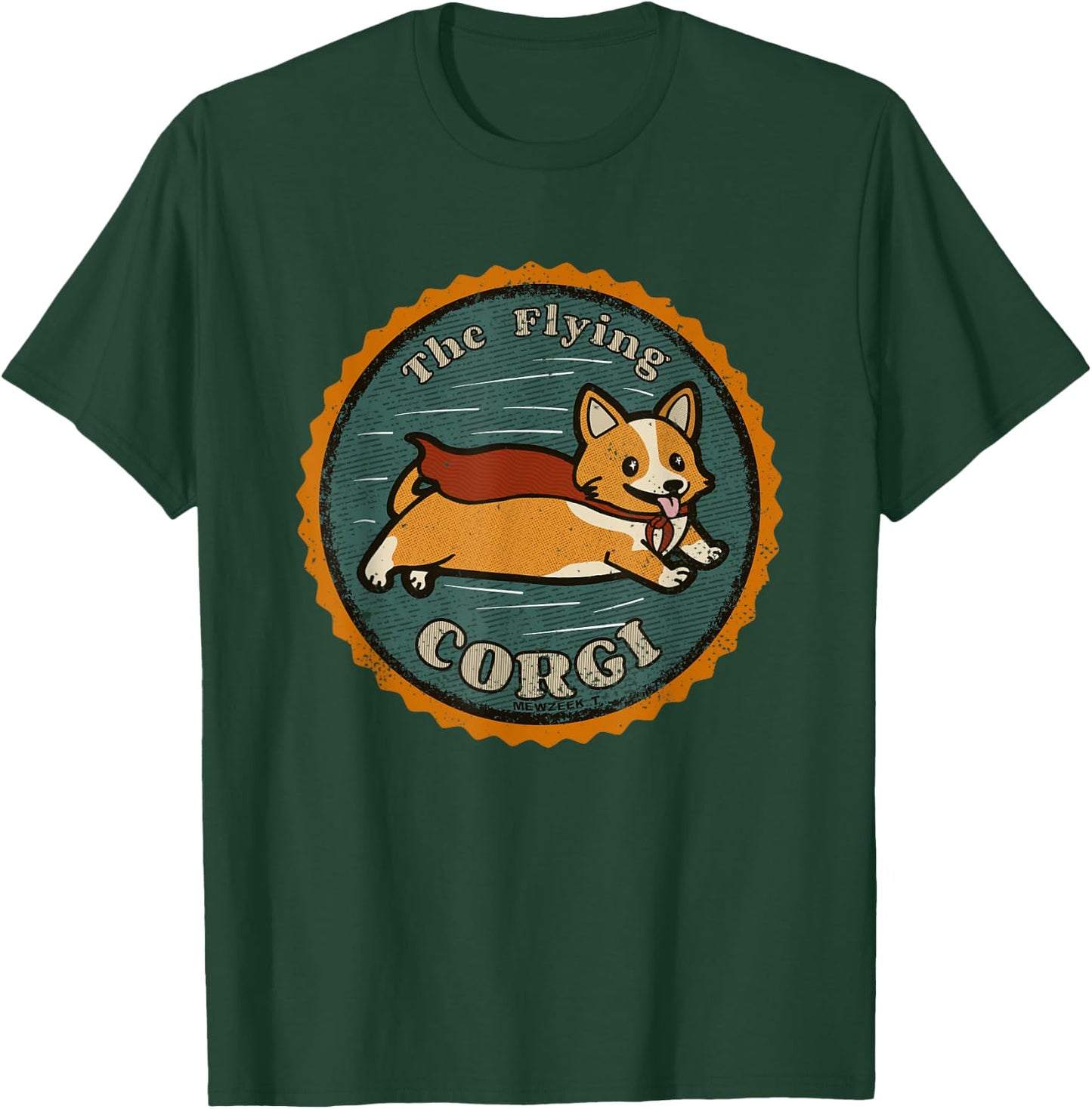 Corgi Super Hero T-Shirt - T-Shirt | Forest