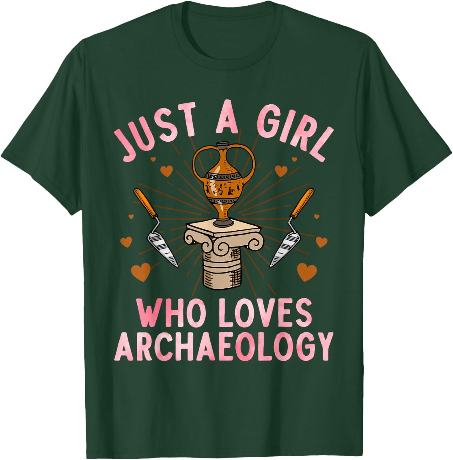 Archaeology Design Girls Archeology Archaeologist T-Shirt - T-Shirt | Forest
