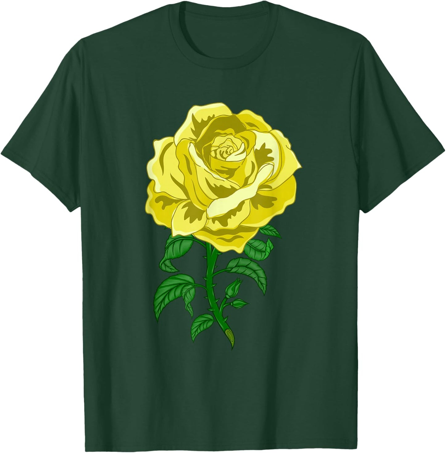 Rose Flower Hobby Gardener Gardener - Garden Yellow Rose T-Shirt - T-Shirt | Forest