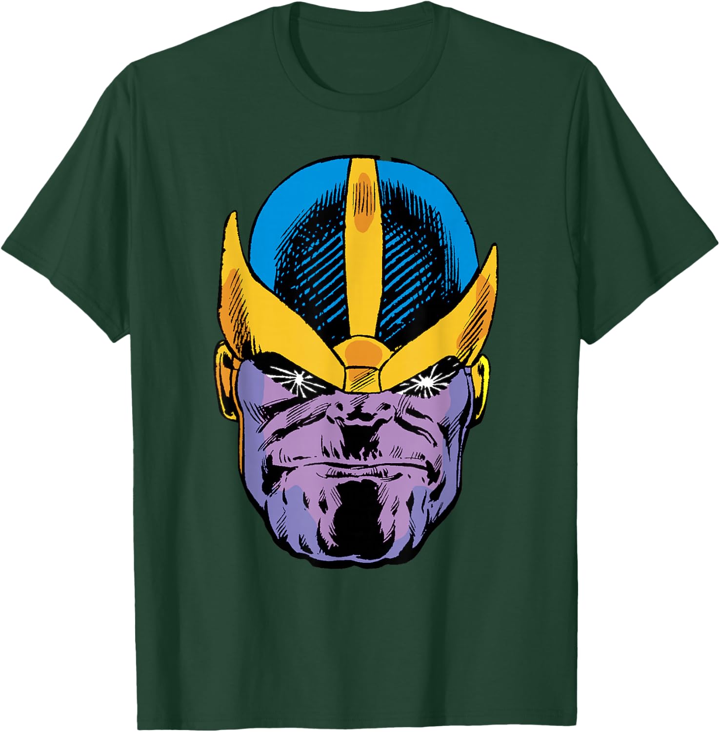 Marvel Thanos Classic Comic Big Face T-Shirt - T-Shirt | Forest