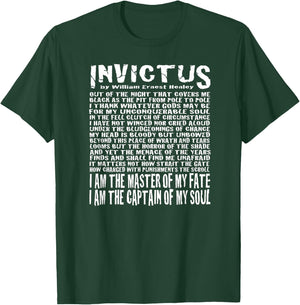 Invictus Poem T-Shirt - T-Shirt | Forest