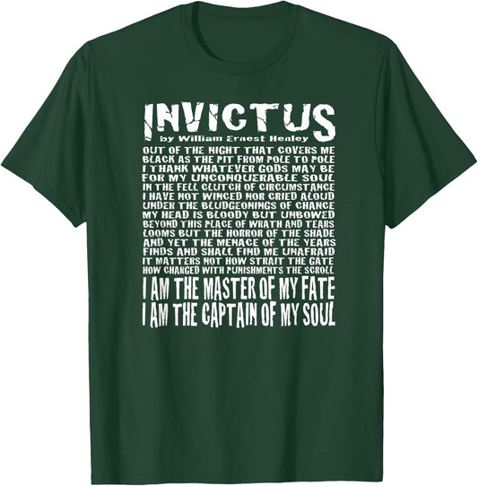 Invictus Poem T-Shirt - T-Shirt | Forest