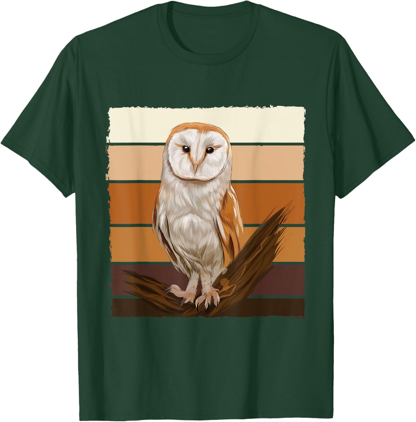 Vintage Barn Owl T-Shirt - T-Shirt | Forest