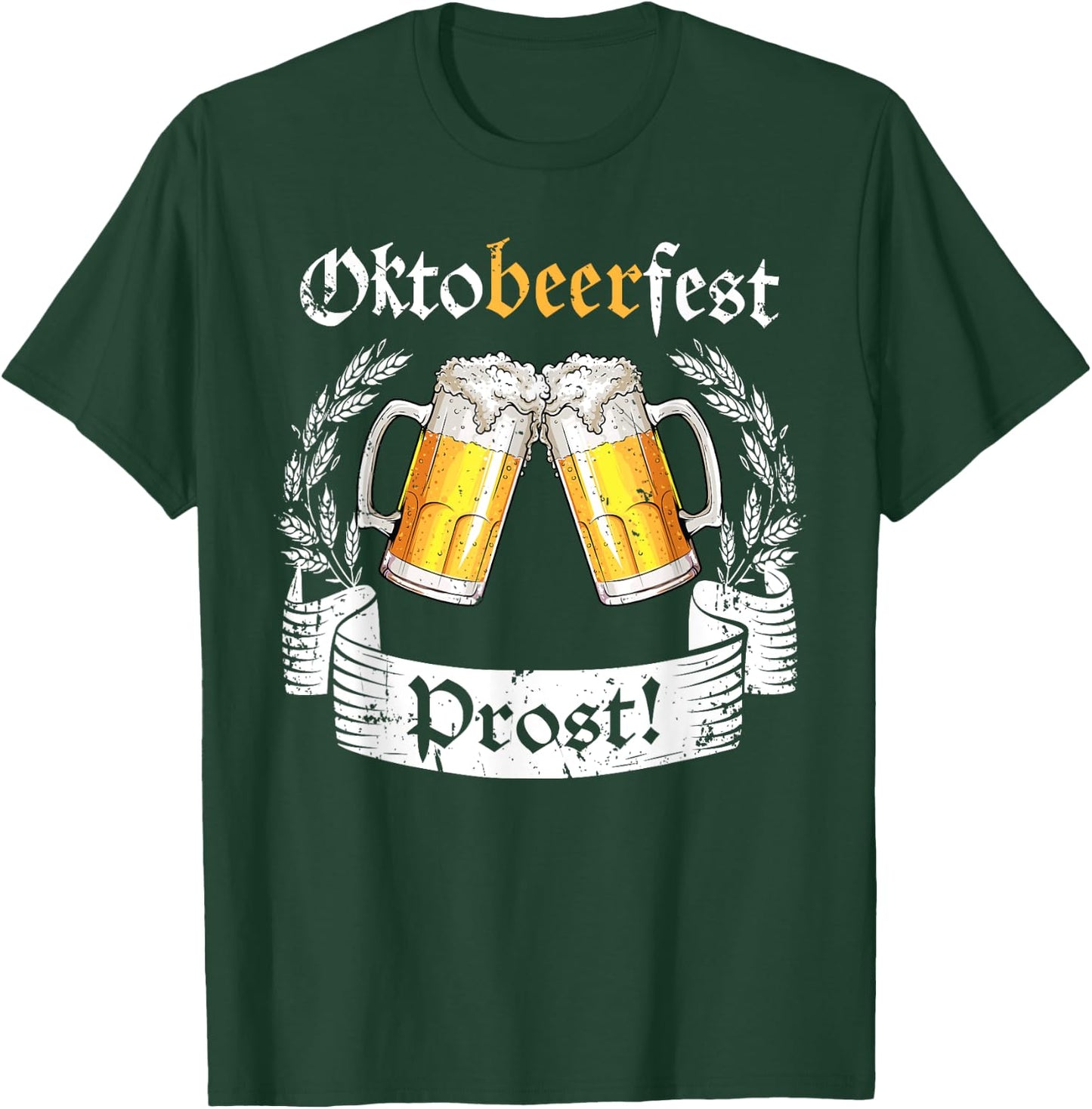Oktobeerfest Prost Oktoberfest German Beer Fest T-Shirt - T-Shirt | Forest