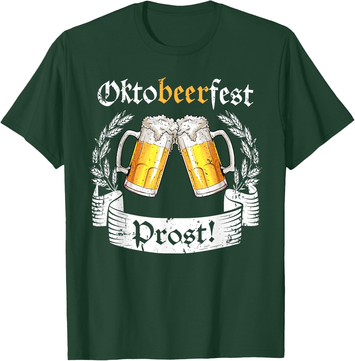 Oktobeerfest Prost Oktoberfest German Beer Fest T-Shirt - T-Shirt | Forest