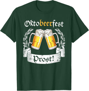 Oktobeerfest Prost Oktoberfest German Beer Fest T-Shirt - T-Shirt | Forest