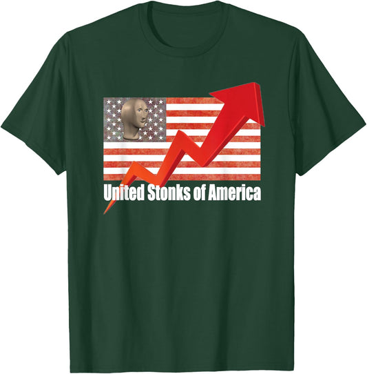 United Stonks Of America T-Shirt - T-Shirt | Forest